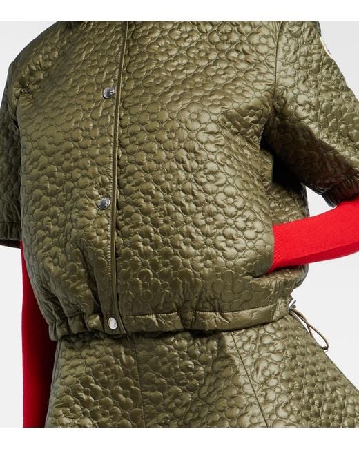Moncler Green Cropped Jacket