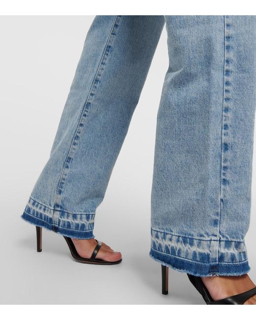 Isabel Marant Blue Noemie High-Waisted Denim Jeans