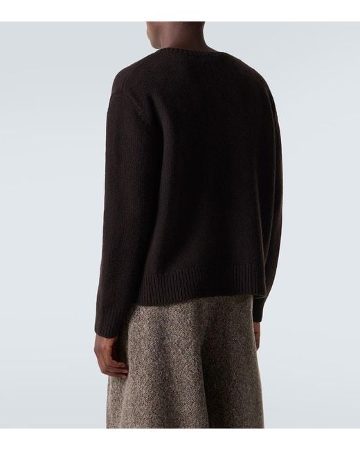 Dries Van Noten Black Wool And Cashmere Sweater for men
