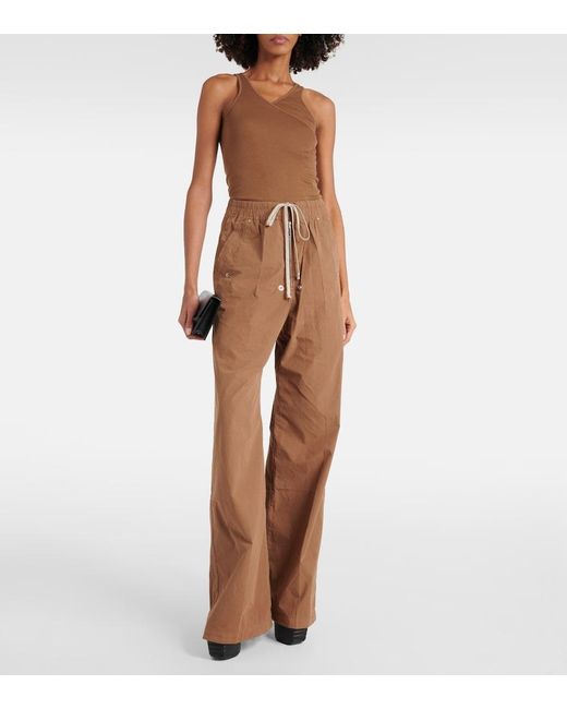 Rick Owens Brown Drkshdw Double Ziggy Cotton Tank Top