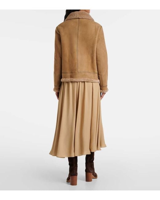 Ralph Lauren Natural Watson Shearling Jacket