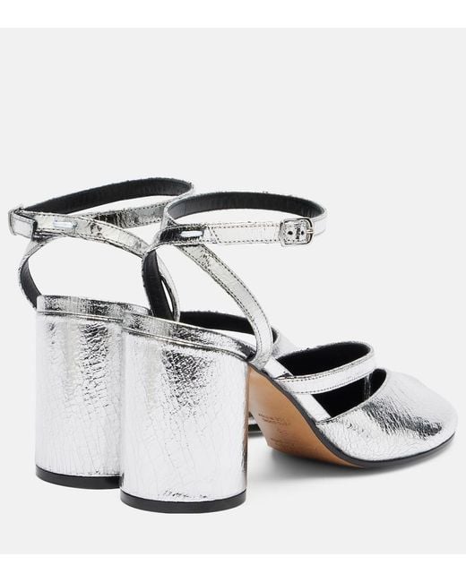 Maison Margiela Tabi Metallic Leather Pumps