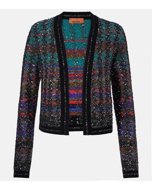 Missoni Black Sequin-Embellished Cardigan
