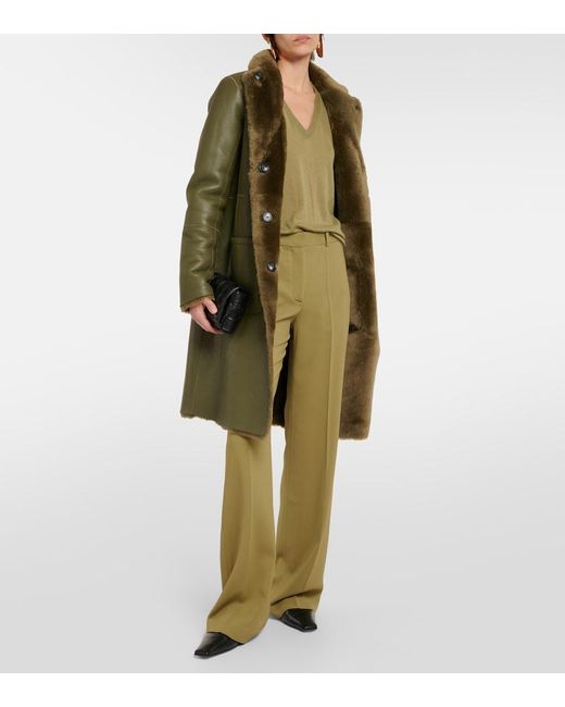 Joseph Green Morissey Mid-Rise Cady Flared Pants