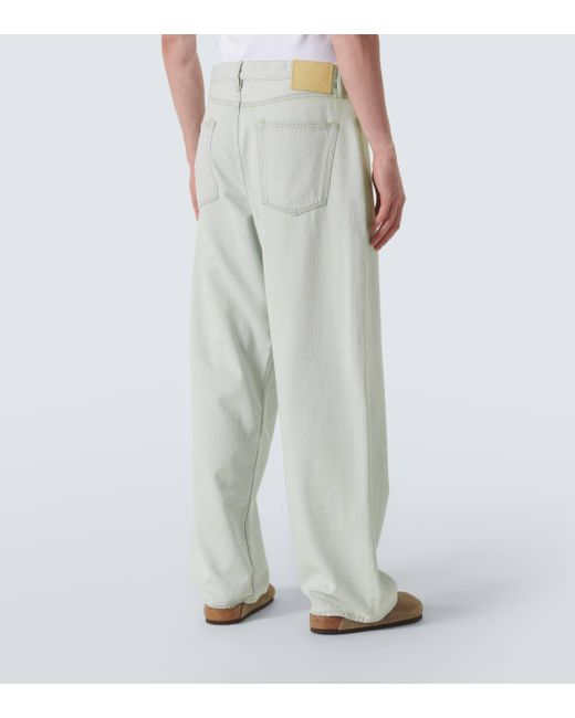 Acne White 1981m Low-rise Wide-leg Jeans for men