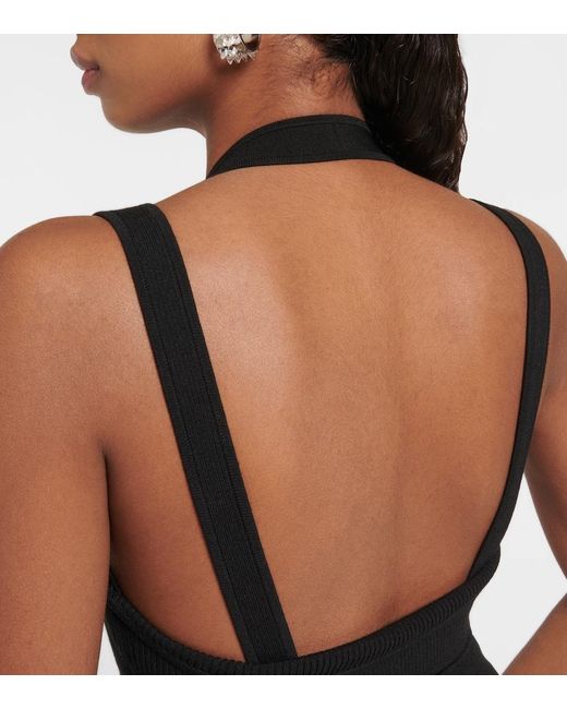 Dion Lee Black Interlink Midi Dress