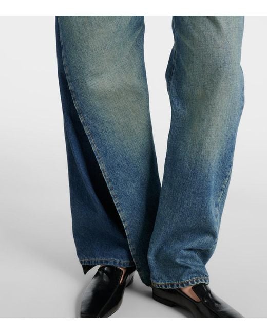 Jeans Rectos Asimetricos Junya Watanabe de color Blue