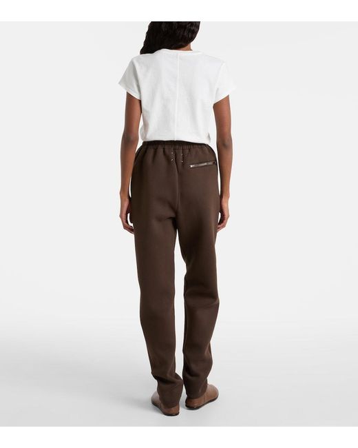 Maison Margiela Brown Cotton-Blend Sweatpants