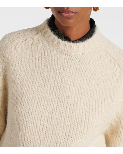 Jil Sander Natural Mohair And Wool-Blend Sweater