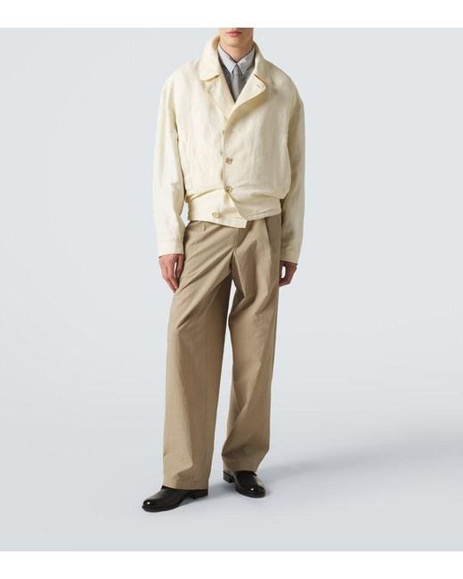 Giorgio Armani White Archivio Blouson Jacket for men