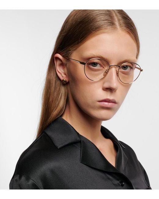 Loewe Metallic Schmale Runde Brille