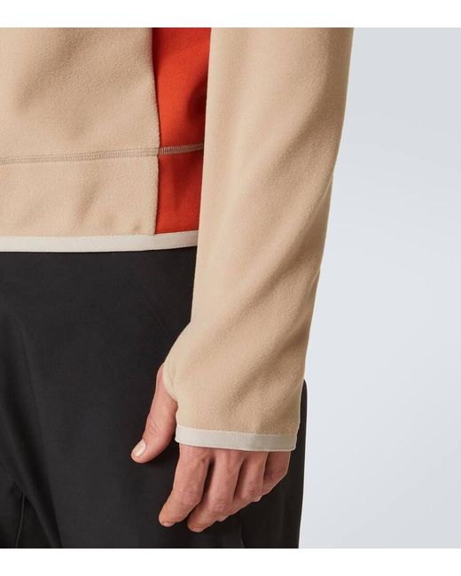 Felpa A Mezza Zip, Uomo, Taglia di Moncler in Natural da Uomo