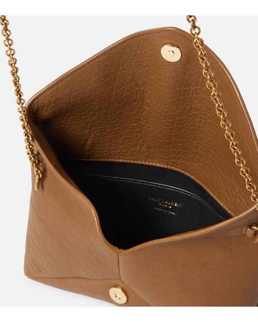 Saint Laurent White Cassandre Leather Clutch