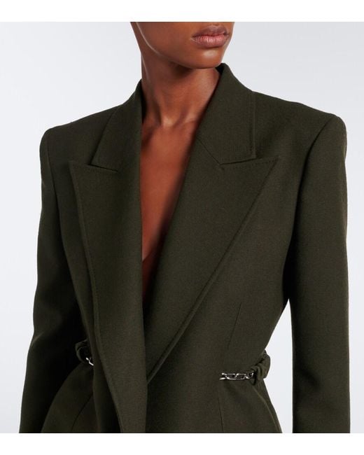 Gabriela Hearst Black Epona Chain-Detail Virgin Wool Blazer