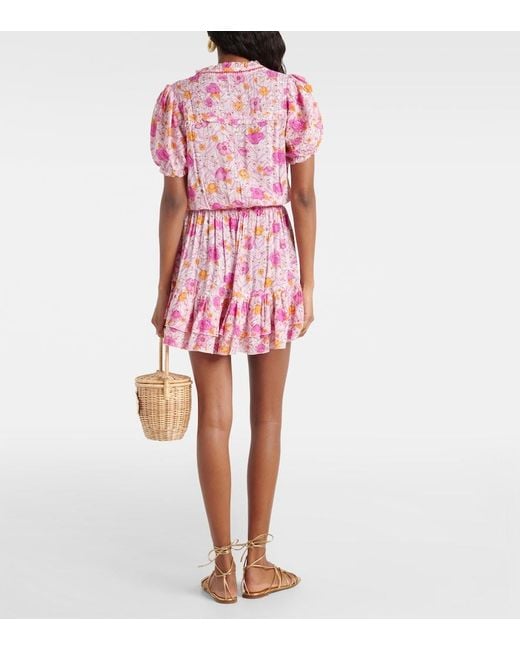 Poupette Pink Floral Minidress