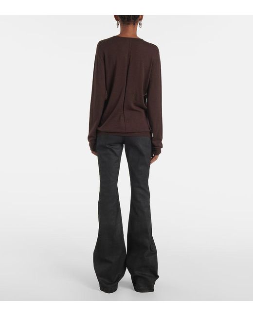 Rick Owens Brown Wool Sweater
