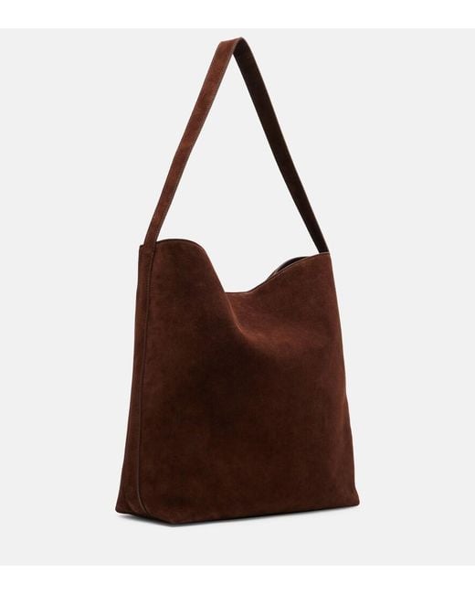 Aesther Ekme Brown Sac Supple Suede Tote Bag