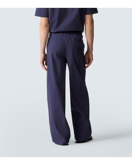 Loewe Blue Paula's Ibiza Cotton-Blend Wide-Leg Pants for men
