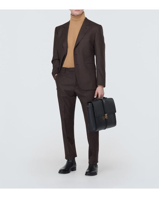 Zegna Natural Wool Turtleneck Sweater for men