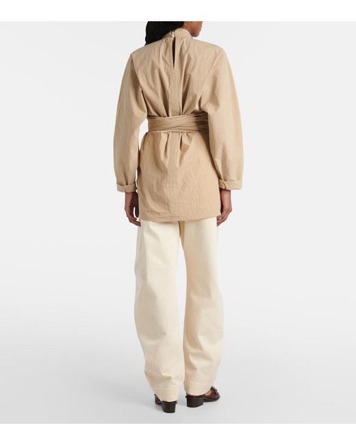Lemaire Natural Belted Cotton Top