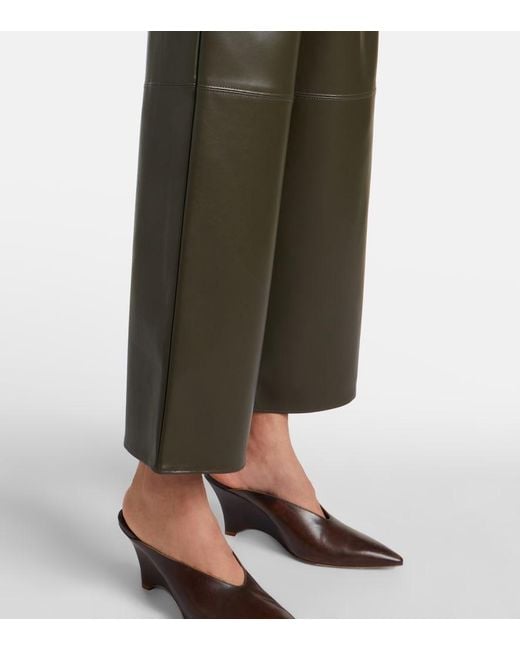Max Mara Gray Cropped Straight Pants