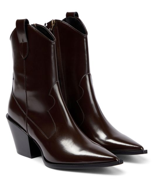 Dorothee Schumacher Leather Cowboy Boots in Brown | Lyst