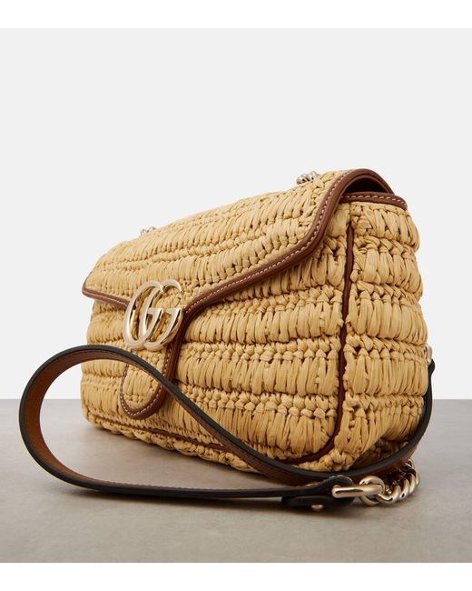 Borsa A Spalla Gg Marmont Small di Gucci in Metallic