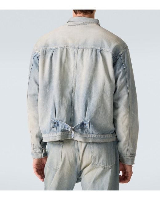 A.PRESSE Blue 1St Type Denim Jacket for men