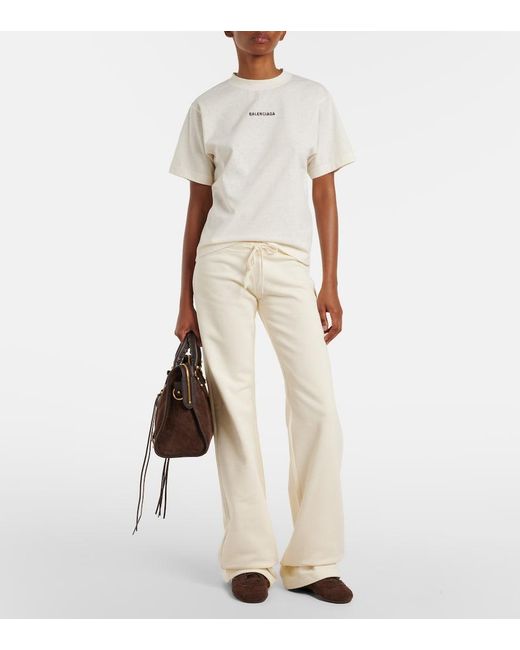 Balenciaga Brown Le City Medium Leather-Trimmed Suede Tote Bag