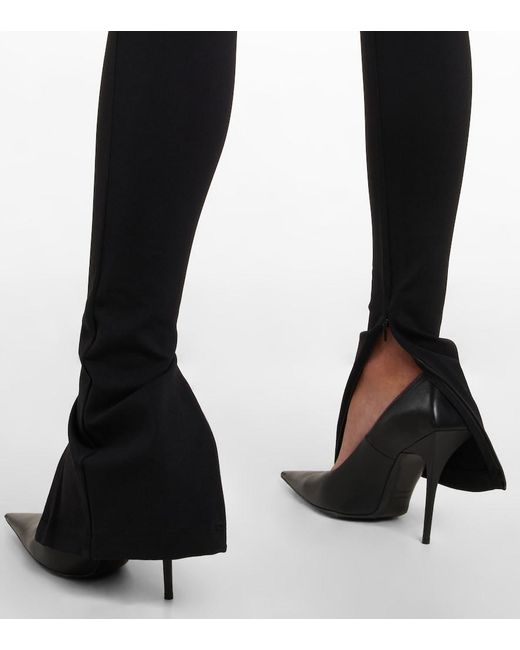 Wardrobe NYC Blue Zipped Leggings