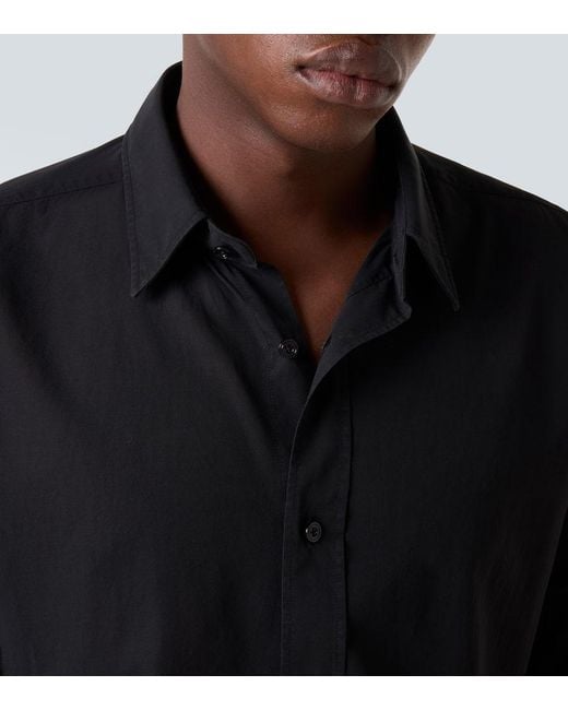 Tom Ford Hemd Aus Baumwoll-Voile in Black für Herren