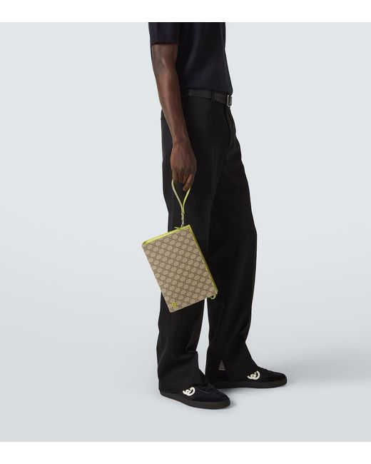 Gucci Metallic Gg Canvas Small Pouch for men