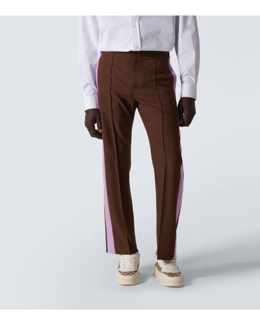 Gucci Brown Drill Straight Pants for men