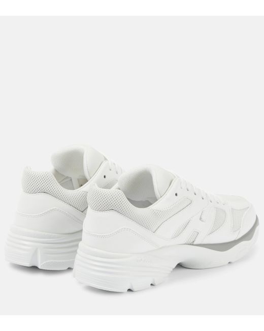 Hogan White H665 Leather Sneakers