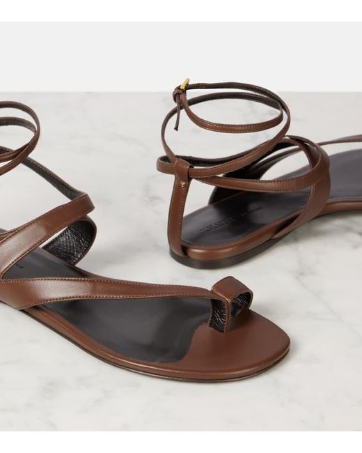 Khaite Brown Sandalen Aimee Aus Leder