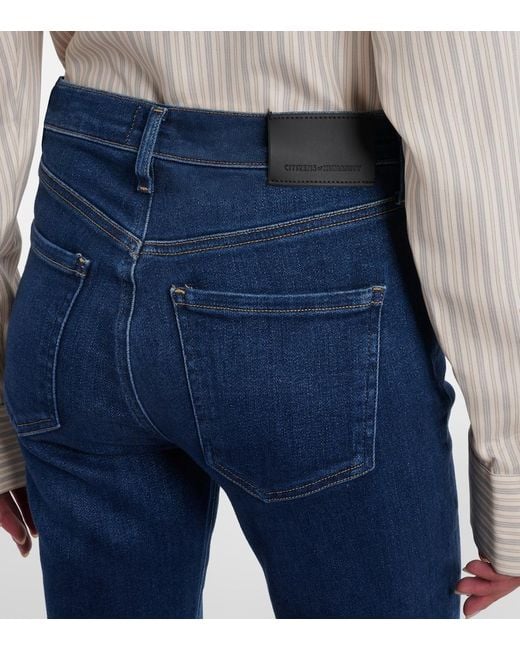 Citizens of Humanity Blue Lilah High-Rise Flared Jeans