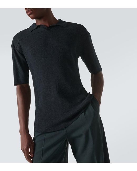 Polo Reggie En Lin Melange The Row pour homme en coloris Black