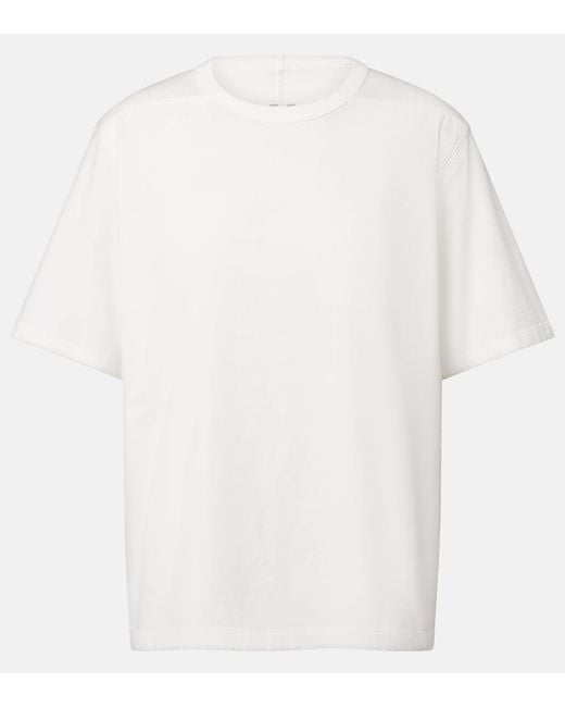 Rick Owens White Brad Cotton Jersey T-Shirt
