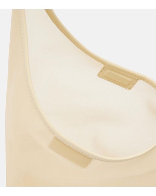 Aesther Ekme White Demi Lune Medium Mesh Shoulder Bag