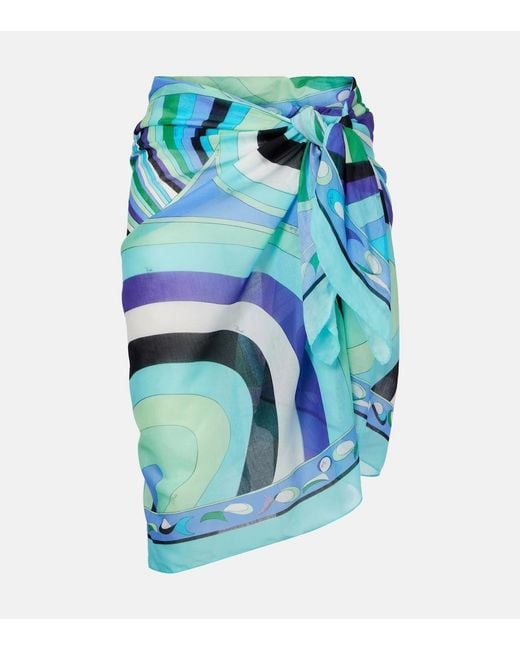 Emilio Pucci Blue Swimwear
