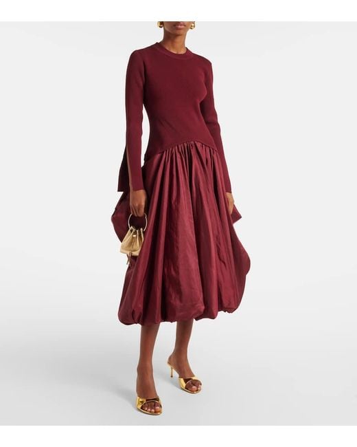 Abito Midi Kenlie di Jonathan Simkhai in Purple