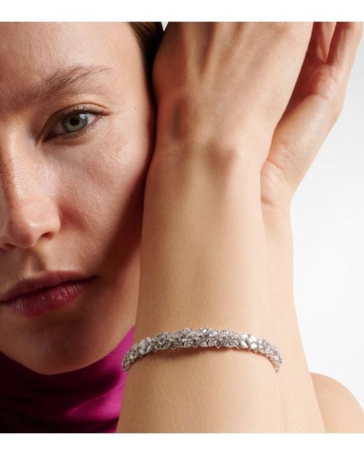 YEPREM Metallic Y-Couture 18Kt Bangle With Diamonds