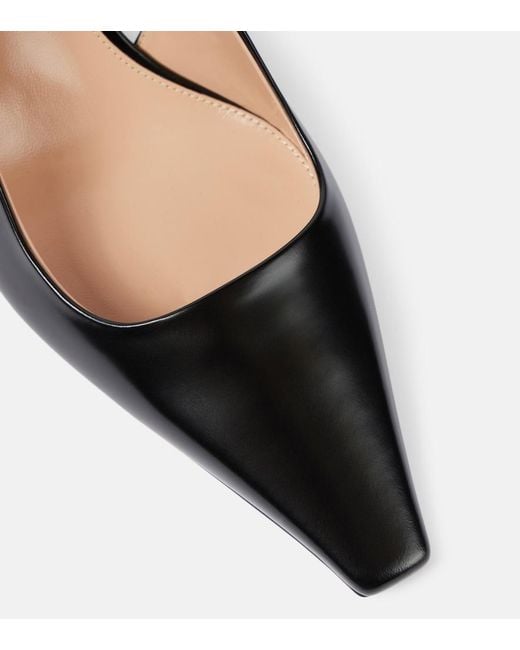Gianvito Rossi Black Lindsay 55 Patent Leather Pumps