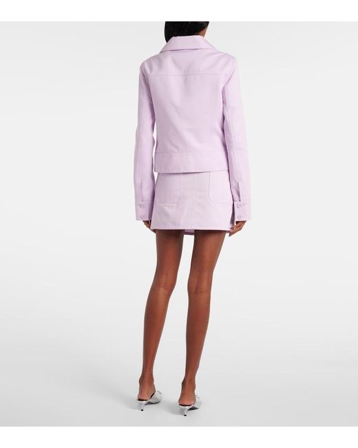 Courreges Purple Logo Jacket