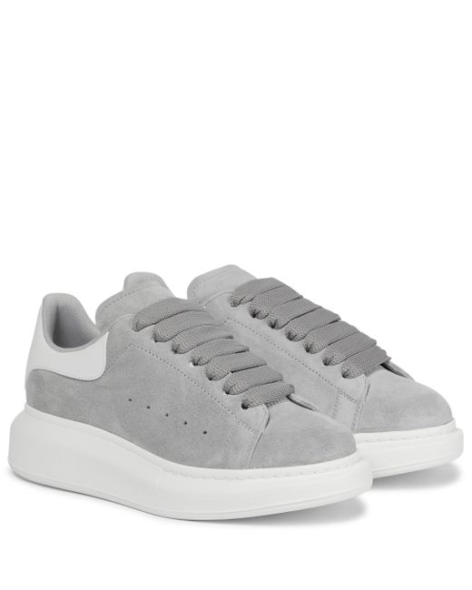 grey suede mcqueen trainers