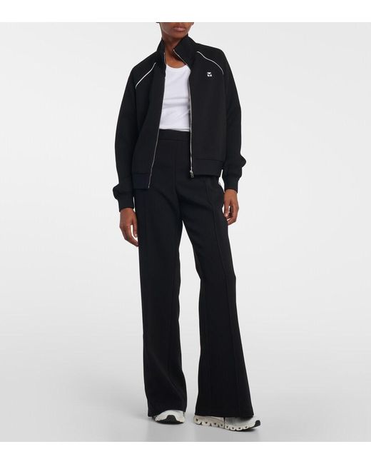 Tory Burch Black Crepe Flared Pants