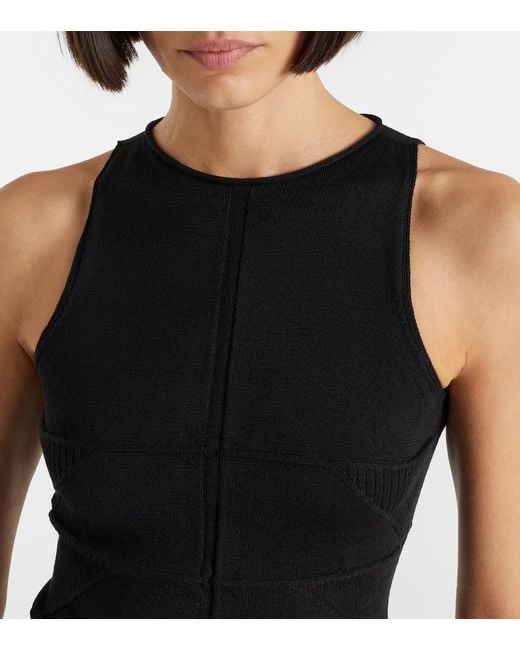 Rick Owens Black Virgin Wool Top