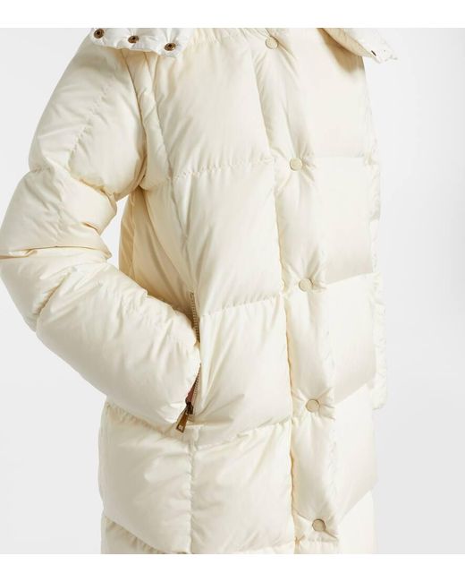 Moncler Natural Litte Quilted Down Coat