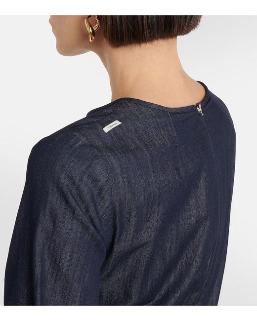 Max Mara Blue ‘S Maxmara Valery A-Line Dress