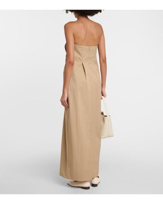 Co. Natural Off-Shoulder Tton-Blend Maxi Dress